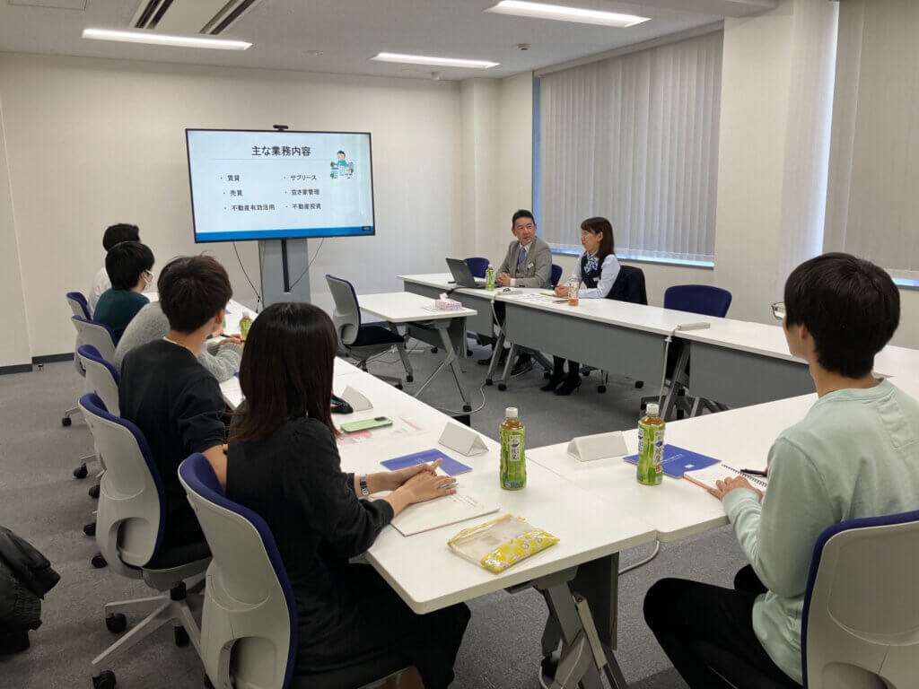 明海大学 不動産学部ゼミ生来社■不動産についてより深く知ってもらう機会を持ちました